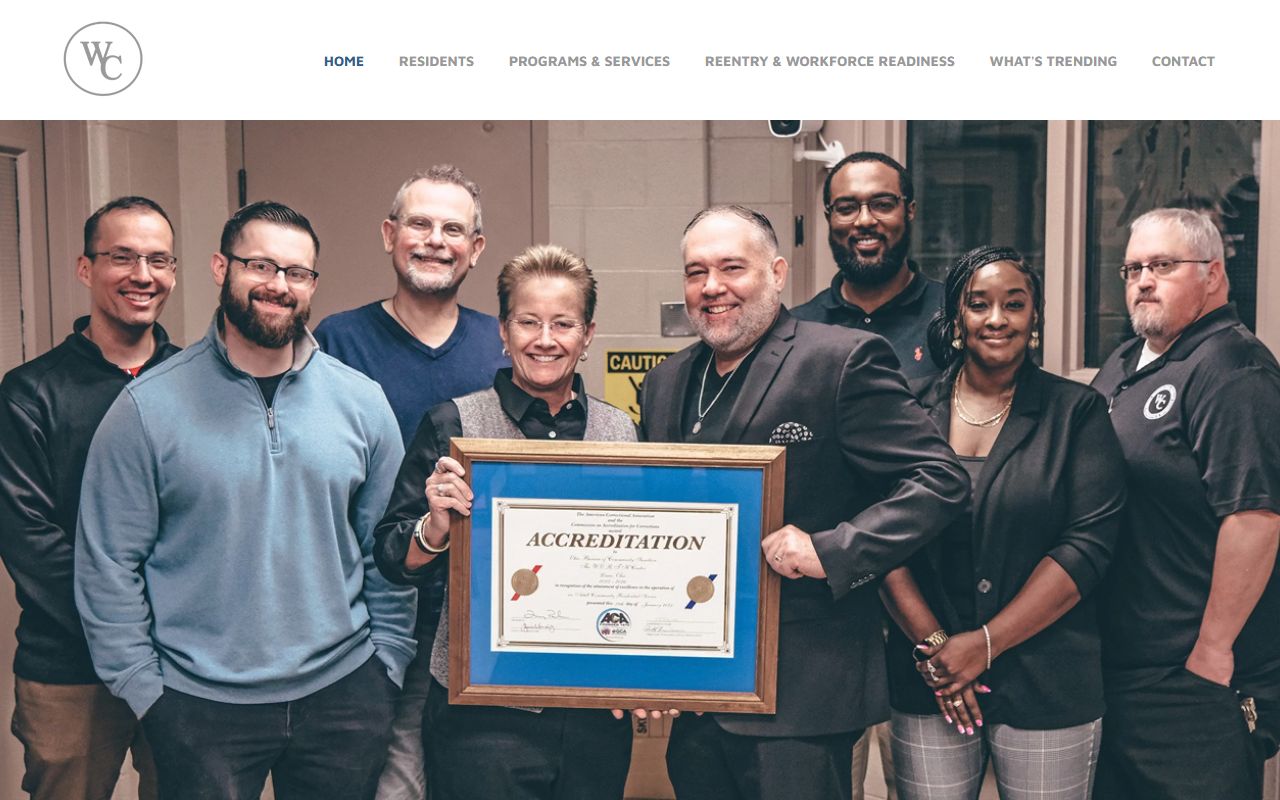 WORTH Center official homepage describing the regional community based correctional facility